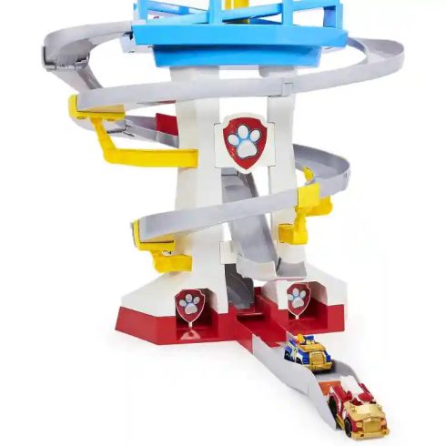 Mancs őrjárat - Őrtorony dupla versenypályával Marshall és Chase figurákkal és fém járműveikkel