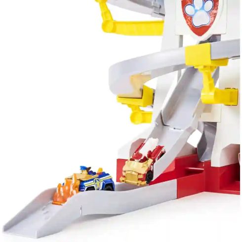 Mancs őrjárat - Őrtorony dupla versenypályával Marshall és Chase figurákkal és fém járműveikkel