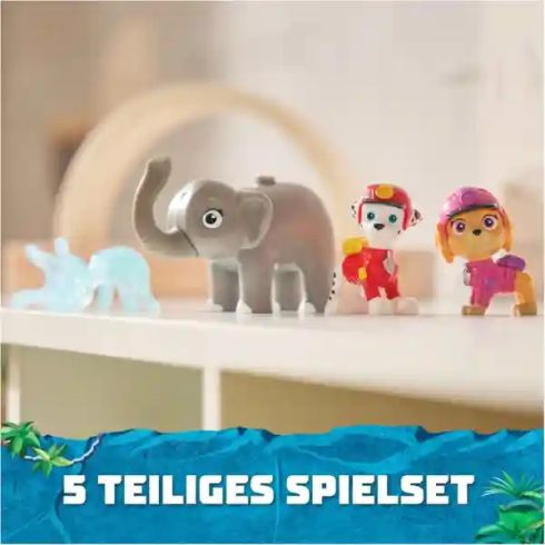 Mancs őrjárat - Dzsungel kutyik: Skye, Marshall és elefánt figuraszett