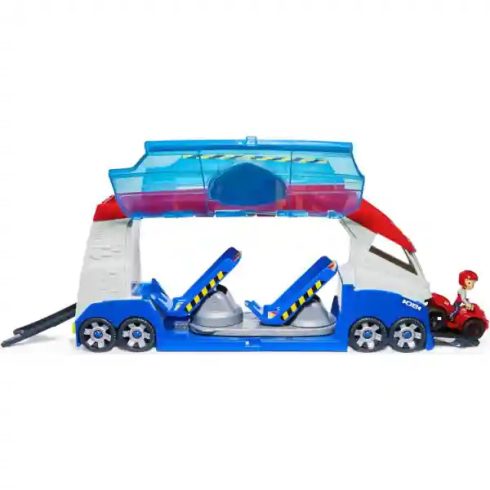 Mancs őrjárat - Paw Patroller csapatszállító kamion hanggal, Ryder figurával és járművével