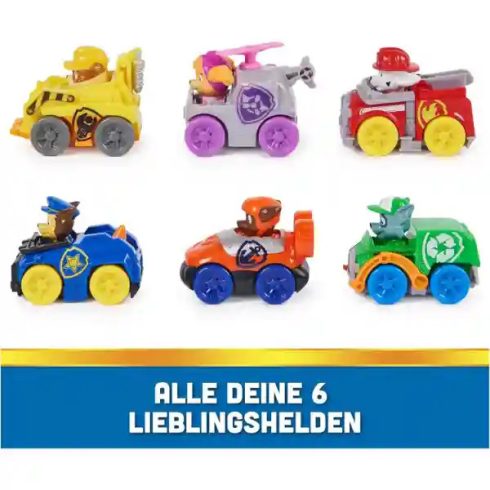 Mancs őrjárat - Pup Squad Racers: Ajándékszett 6db versenyjárművel, Paw Patrol