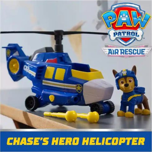 Mancs őrjárat - Air Rescue: Légimentők Chase és rendőrségi helikoptere kilövővel, Paw Patrol