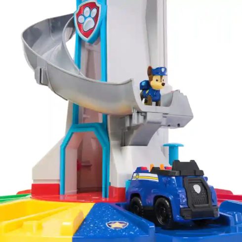 Mancs őrjárat - Óriás interaktív őrtorony Chase figurával és rendőrautóval, Paw Patrol