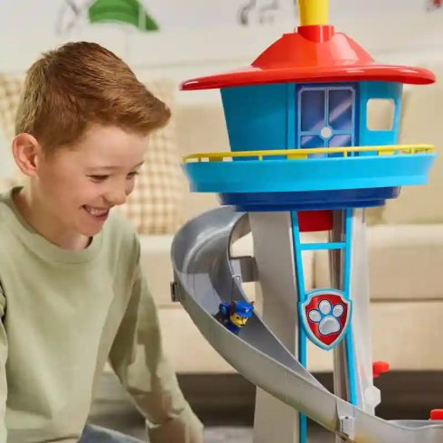 Mancs őrjárat - Óriás interaktív őrtorony Chase figurával és rendőrautóval, Paw Patrol