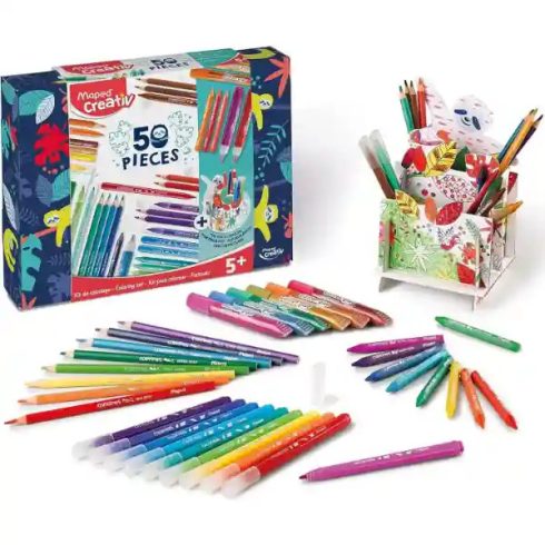 Maped Creativ 50 darabos színezőkészlet írószertartóval