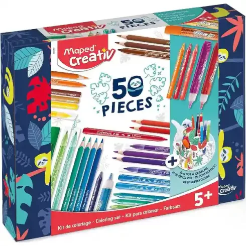 Maped Creativ 50 darabos színezőkészlet írószertartóval