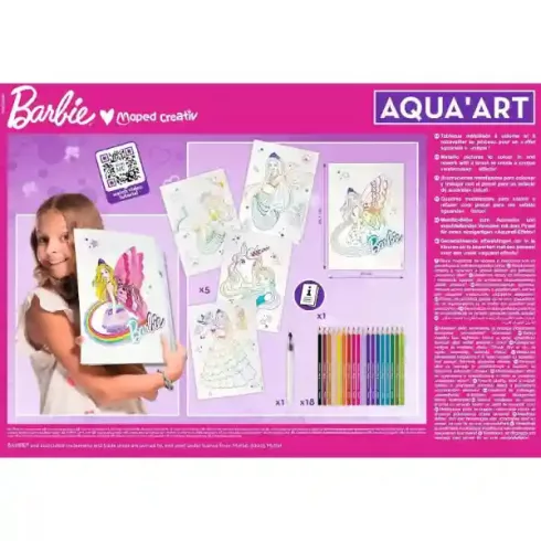 Maped Creativ nagy Barbie akvarell festőkészlet