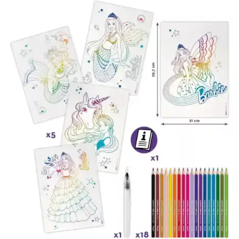 Maped Creativ nagy Barbie akvarell festőkészlet