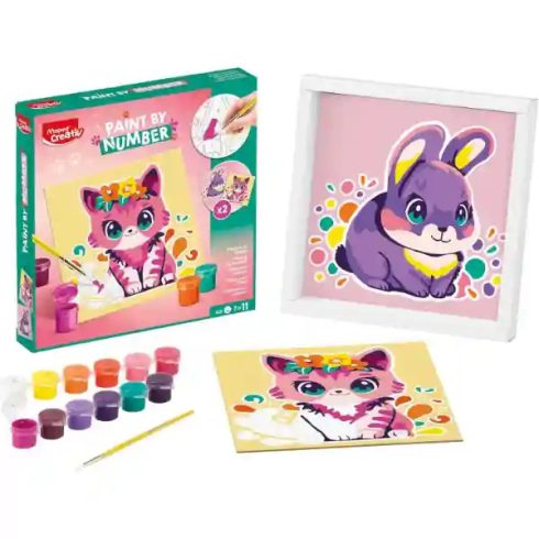 Maped Creativ számozott festőkészlet (cica és nyuszi)