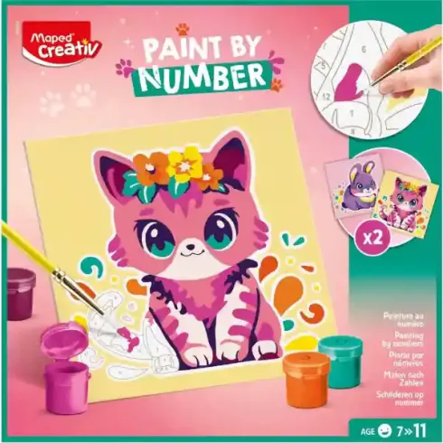 Maped Creativ számozott festőkészlet (cica és nyuszi)