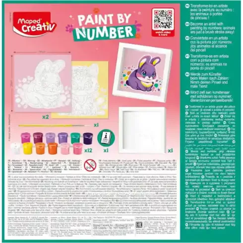 Maped Creativ számozott festőkészlet (cica és nyuszi)