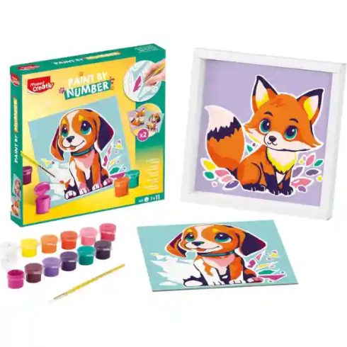 Maped Creativ számfestő készlet (kutya és róka)