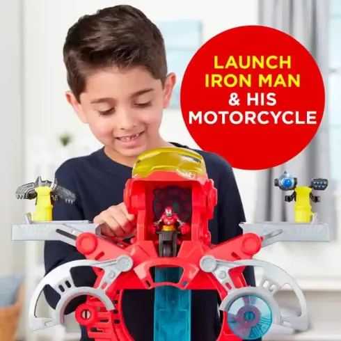 Hasbro Marvel Super Hero Adventures Vasember óriás interaktív főhadiszállása játékkészlet