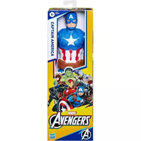 Hasbro Marvel Bosszúállók Titan Hero Series - Amerika kapitány akciófigura 30cm, Avengers, Captain America