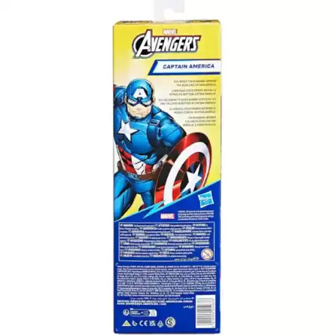 Hasbro Marvel Bosszúállók Titan Hero Series - Amerika kapitány akciófigura 30cm, Avengers, Captain America