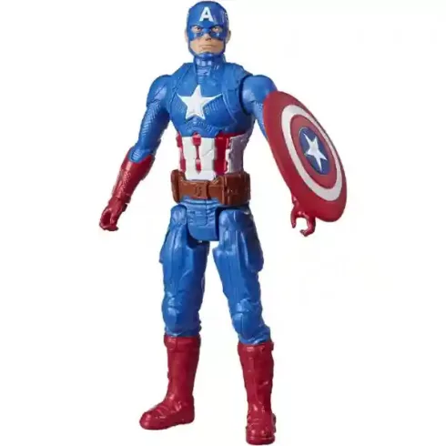Hasbro Marvel Bosszúállók Titan Hero Series - Amerika kapitány akciófigura 30cm, Avengers, Captain America