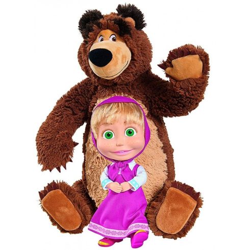 Simba Toys Mása és a medve - Mása baba és nagy plüss medve (109301016)
