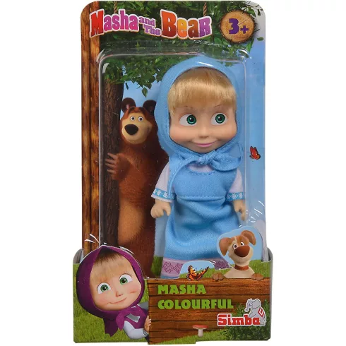 Simba Toys Mása és a medve - Mása baba kék ruhában (109301678)