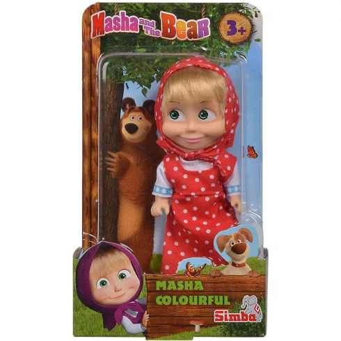 Simba Toys Mása és a medve - Mása baba piros ruhában (109301678)