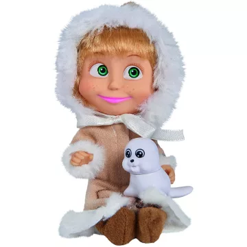   Simba Toys Mása és a medve - Mása baba eszkimó ruhában fókával (109301680)