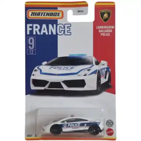 Mattel Matchbox Lamborghini Gallardo Police rendőrautó