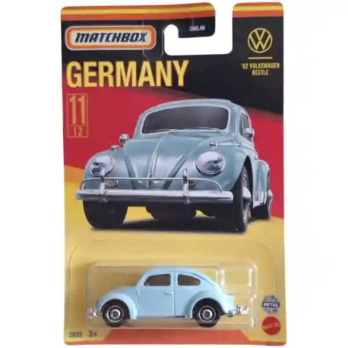 Mattel Matchbox '62 Volkswagen Beetle bogár kisautó