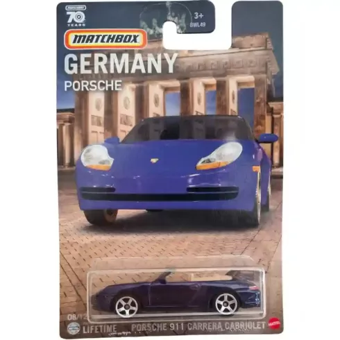 Mattel Matchbox Porsche 911 Carrera Cabriolet kisautó