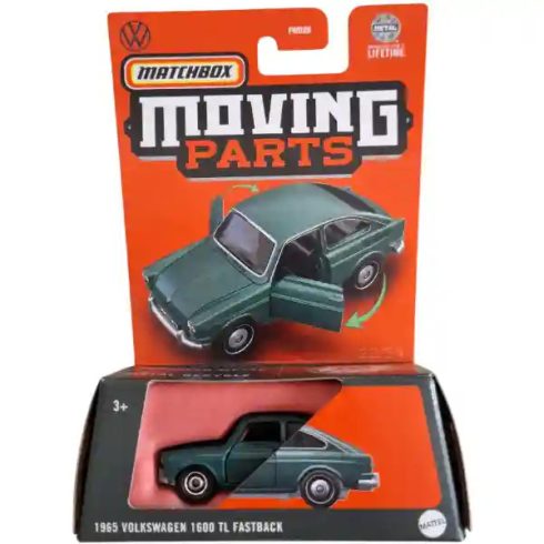  Mattel Matchbox 1965 Volkswagen 1600 TL Fastback kisautó nyitható ajtókkal