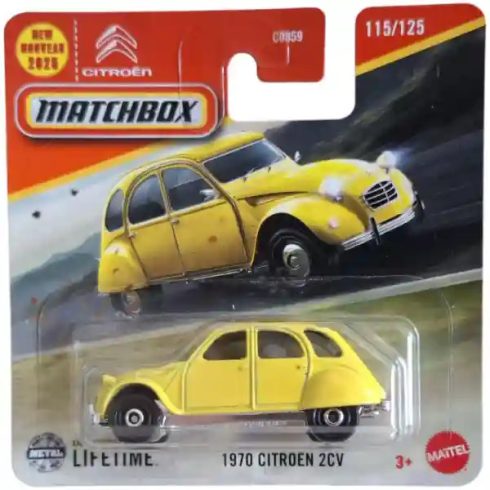 Mattel Matchbox 1970 Citroën 2CV kisautó