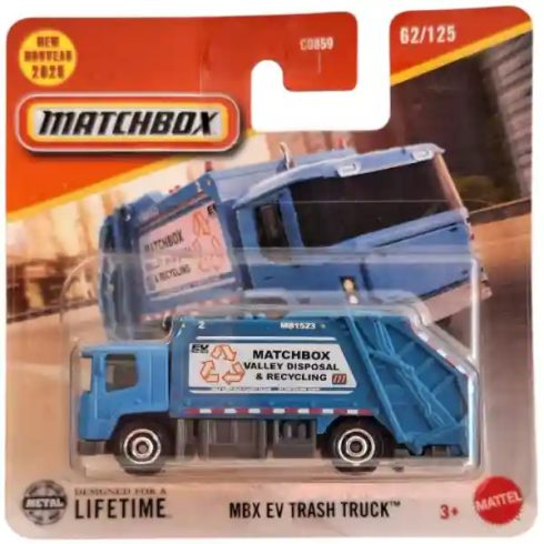 Mattel Matchbox MBX EV Trash Truck kukásautó kisautó