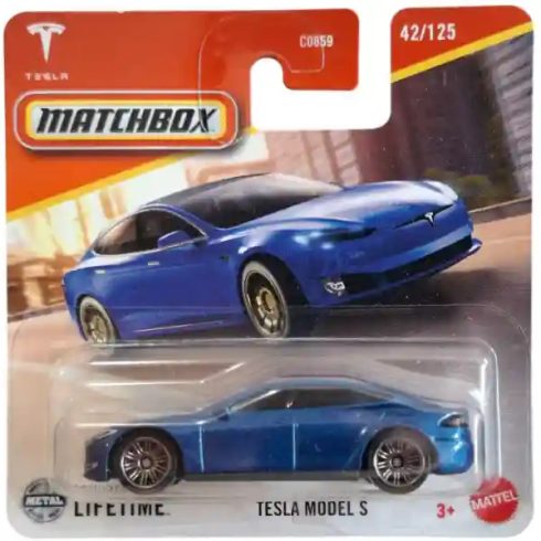 Mattel Matchbox Tesla Model S kisautó