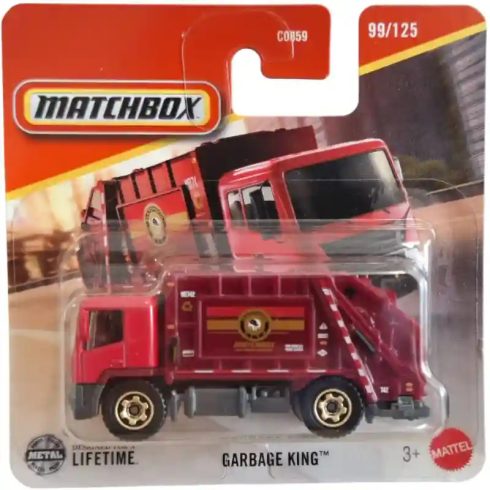 Mattel Matchbox Garbage King kukásautó kisautó