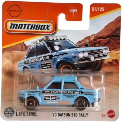Mattel Matchbox '70 Datsun 510 Rally kisautó