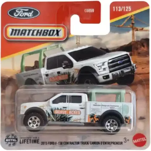 Mattel Matchbox 2015 Ford F-150 Contractor Truck kisautó