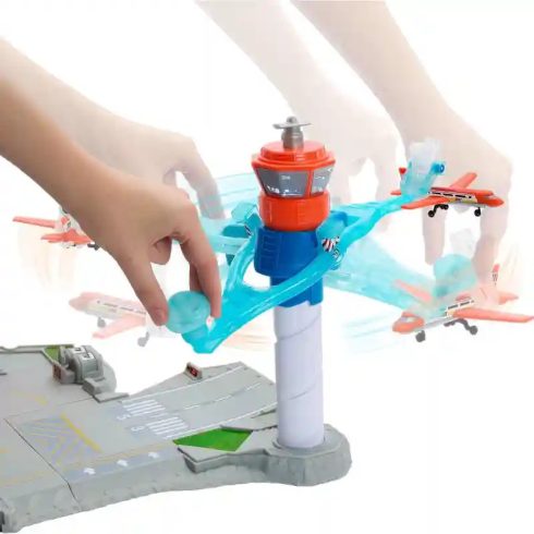Mattel Matchbox repülőtér és légi irányítóközpont repülővel és kisautóval