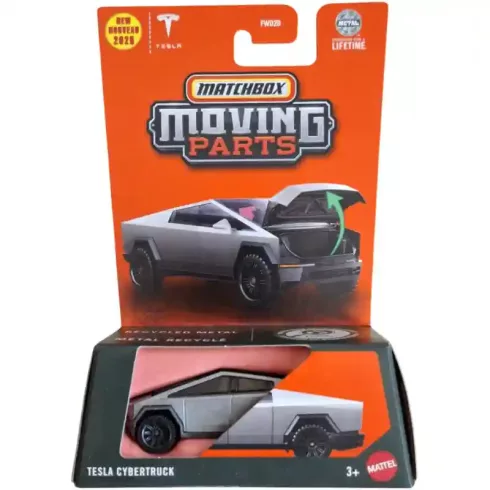 Mattel Matchbox Tesla Cybertruck kisautó nyitható motorháztetővel