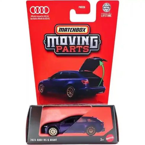 Mattel Matchbox 2023 Audi RS 6 Avant kisautó nyitható csomagtérajtóval