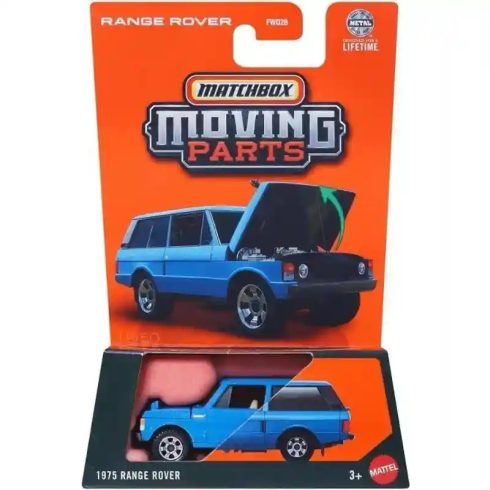 Mattel Matchbox 1975 Range Rover kisautó nyitható motorháztetővel