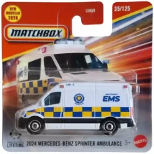   Mattel Matchbox 2024 Mercedes-Benz Sprinter Ambulance mentőautó kisautó