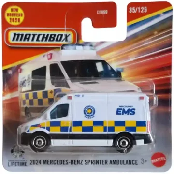   Mattel Matchbox 2024 Mercedes-Benz Sprinter Ambulance mentőautó kisautó