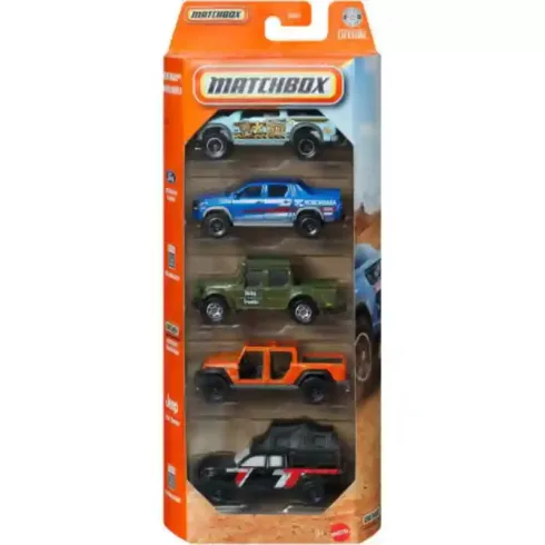Mattel Matchbox kisautók 5 darabos szett - MBX Off Road II