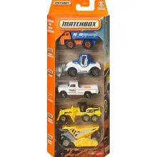   Mattel Matchbox kisautók 5 darabos szett - Construction Crew