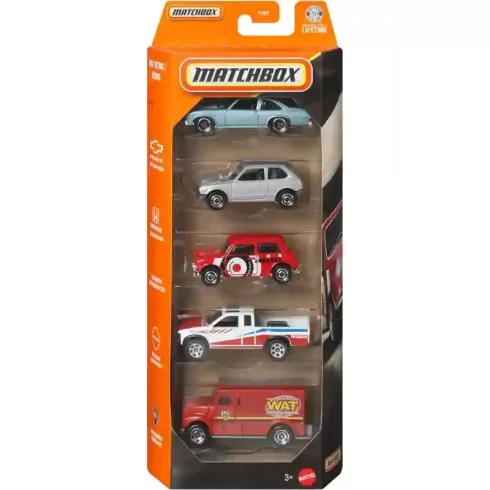 Mattel Matchbox kisautók 5 darabos szett - MBX Retro
