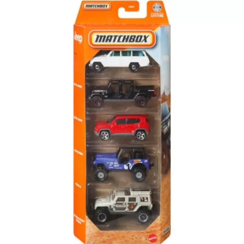 Mattel Matchbox kisautók 5 darabos szett - Jeep