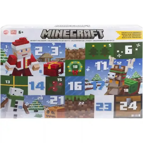 Mattel Minecraft adventi kalendárium, naptár