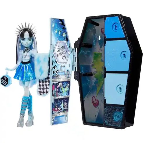 Mattel Monster High Skulltimate Secrets Fearidescent - Frankie Stein baba koporsóval