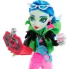 Mattel Monster High Skulltimate Secrets Neon Frights - Ghoulia Yelps baba koporsóval