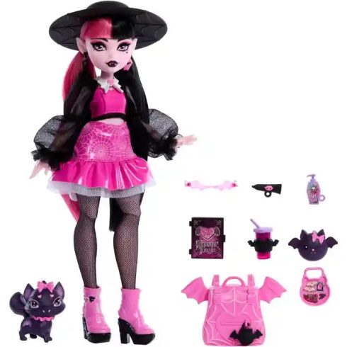 Mattel Monster High Draculaura baba kiegészítőkkel