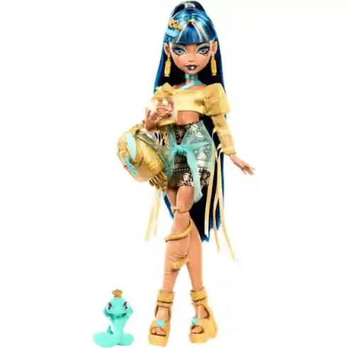 Mattel Monster High - Cleo De Nile baba kobra kígyó kisállattal