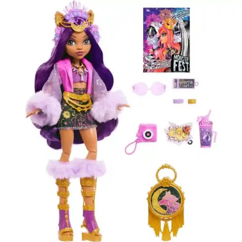 Mattel Monster High Monster Fest Clawdeen Wolf baba kiegészítőkkel